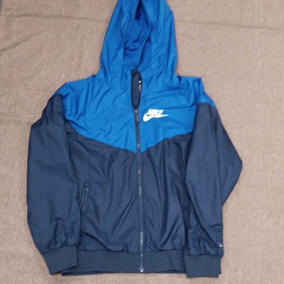 Nike Two-Tone Blue Hooded Jacket - Picture 1 of 1